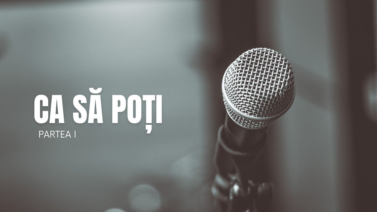 Imagine din predica „Ca sa poti — Partea 1”