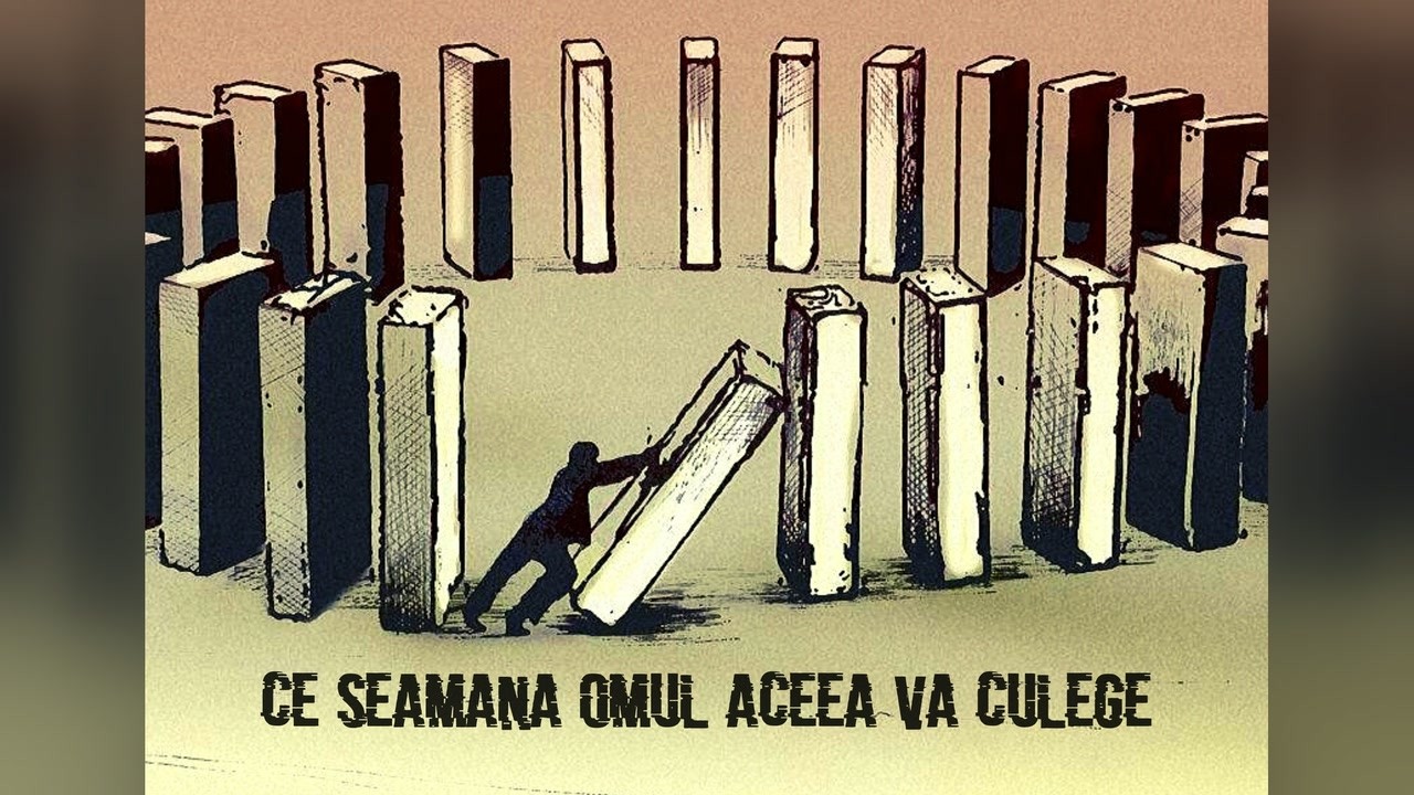 Imagine din predica „Ce seamănă omul, aceea culege”