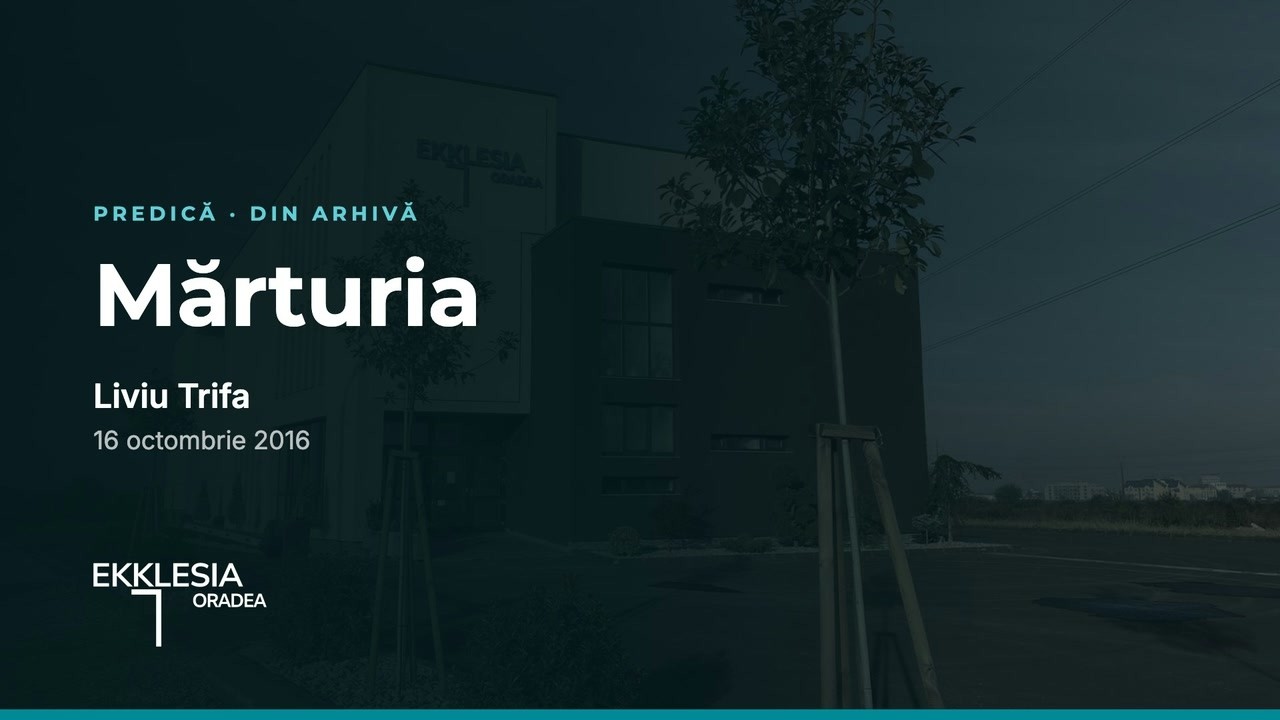 Imagine din predica „Mărturia”