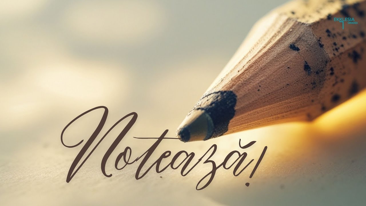 Imagine din predica „Notează”