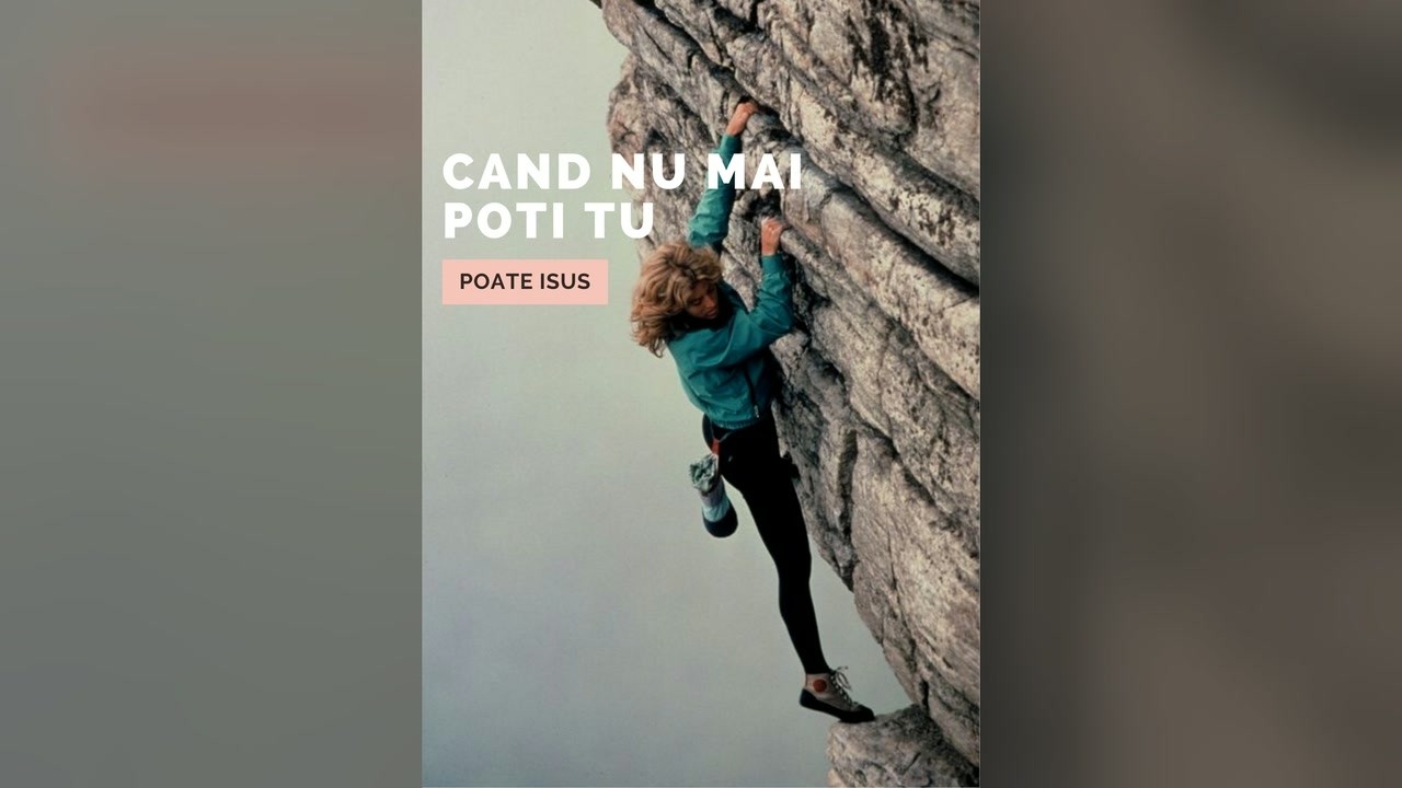 Imagine din predica „Când nu mai poți tu, poate ISUS”